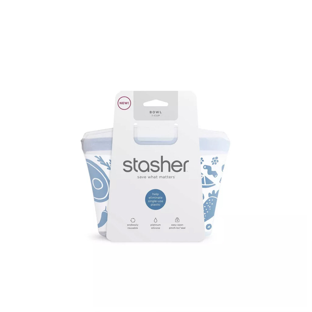 Stasher Reusable Silicone Food Storage Bowl - 1 cup (85 grams)