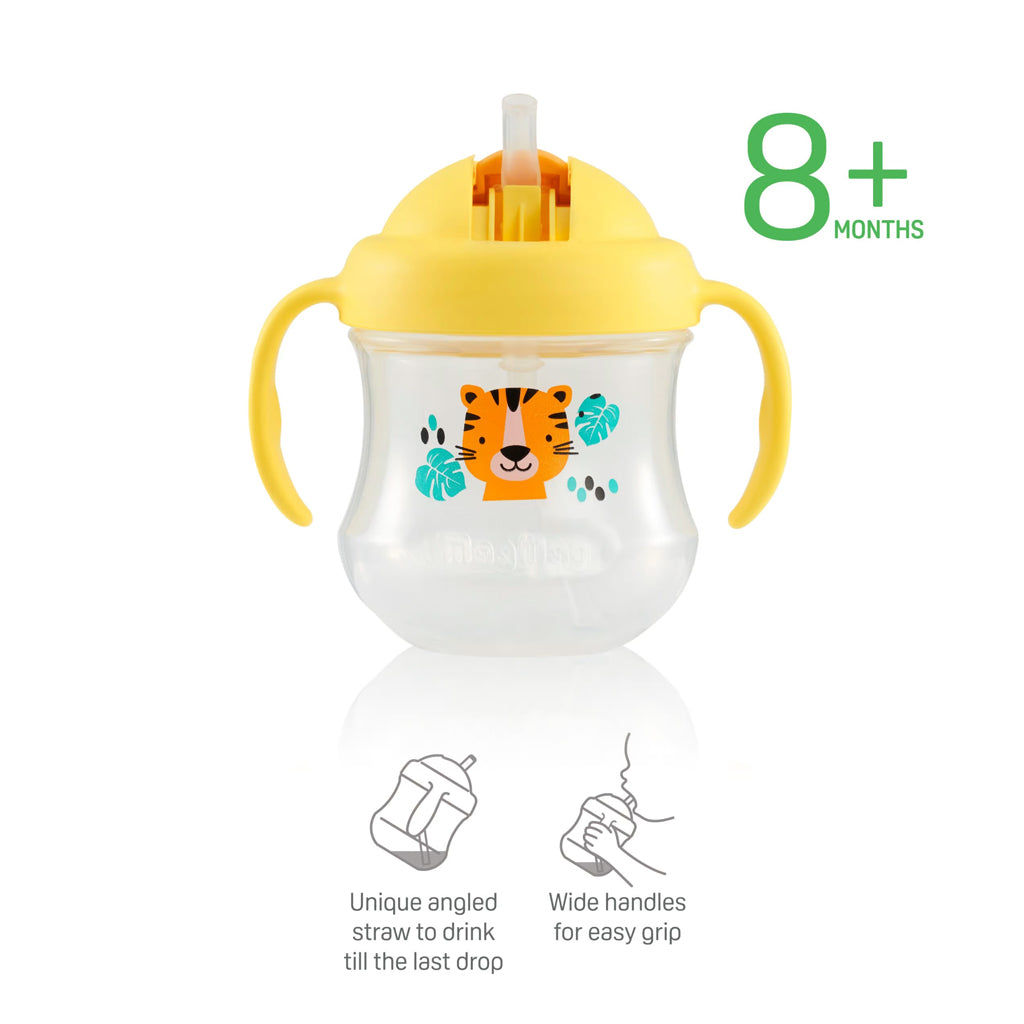 Pigeon Mag Mag Straw Cup Yellow Tiger 200ml