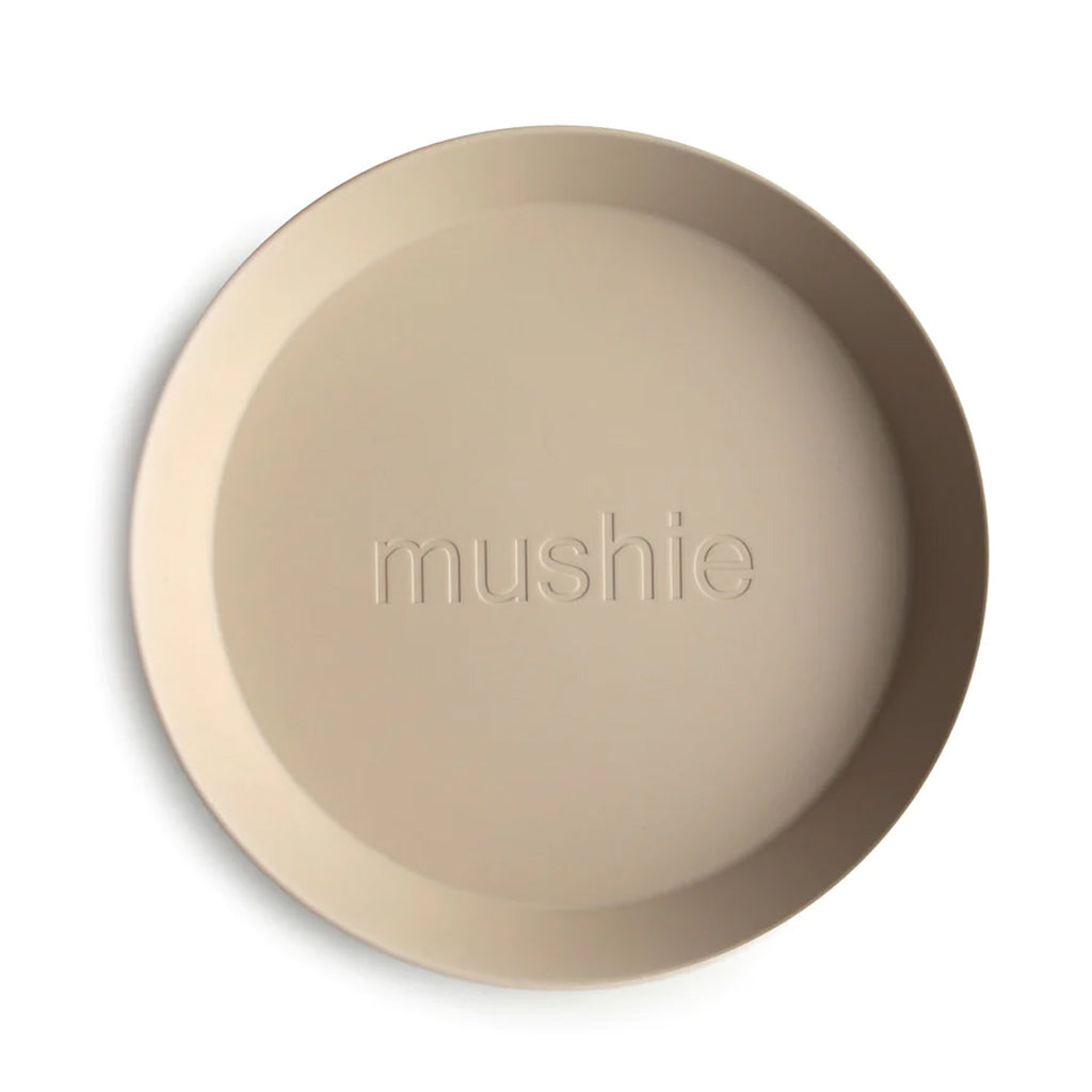 Mushie Round Dinnerware Plate, Set of 2