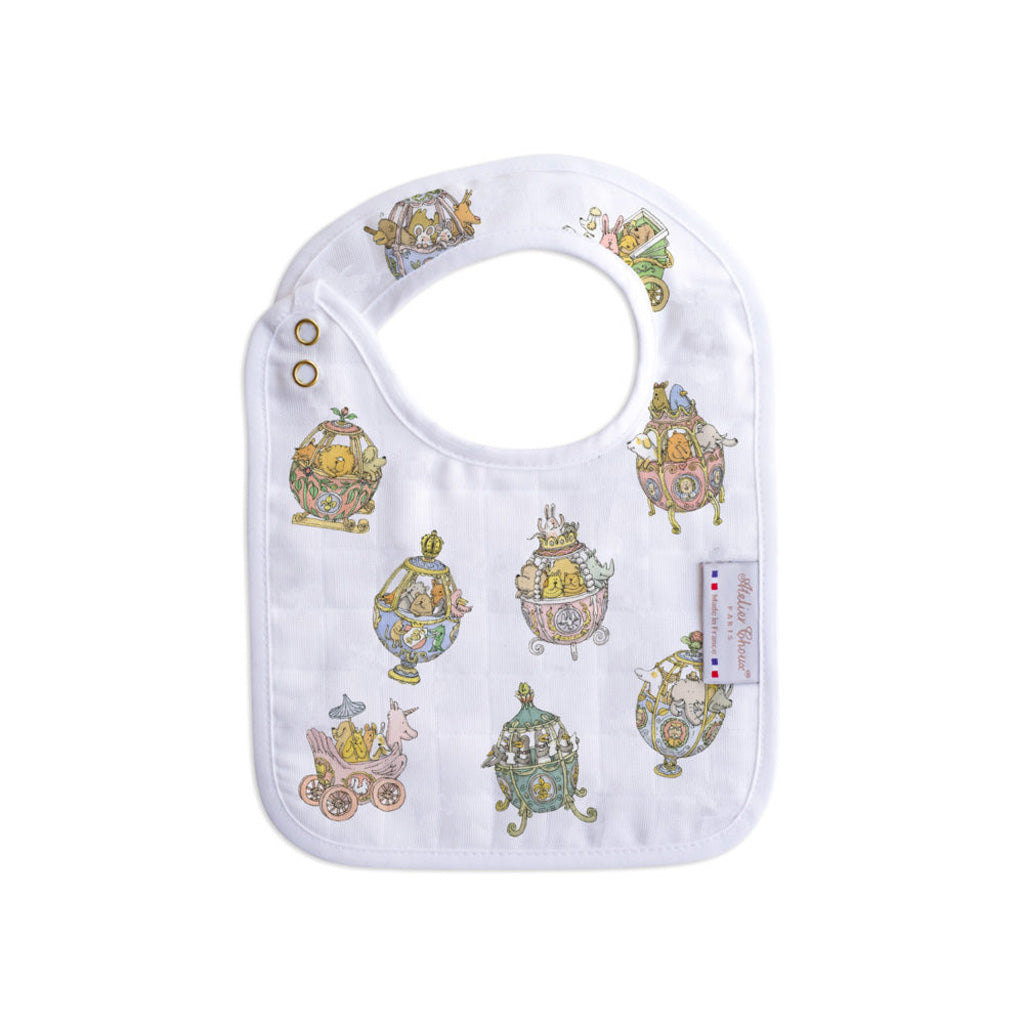 Atelier Choux Small Bib - Gold Snaps