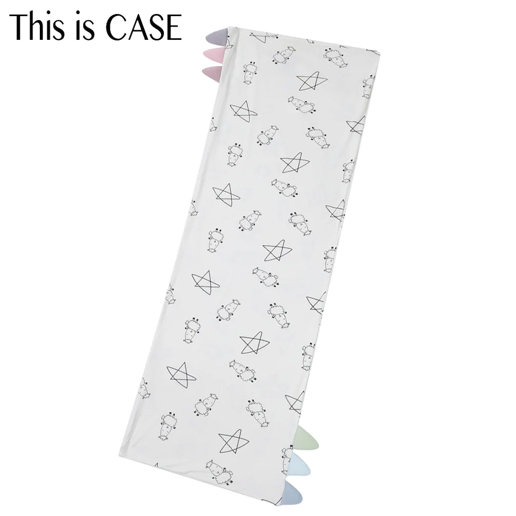 Baa Baa Sheepz Bed-Time Buddy Case Cute Big Star & Sheepz White