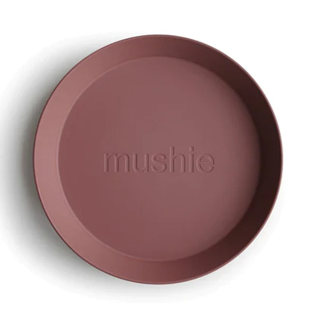 Mushie Round Dinnerware Plate, Set of 2