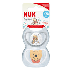 NUK Disney Space Silicone Soother 2pcs/pack