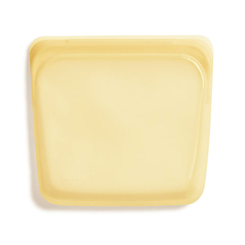 Stasher Reusable Silicone Sandwich Bag, Rainbow Yellow (828 ml)